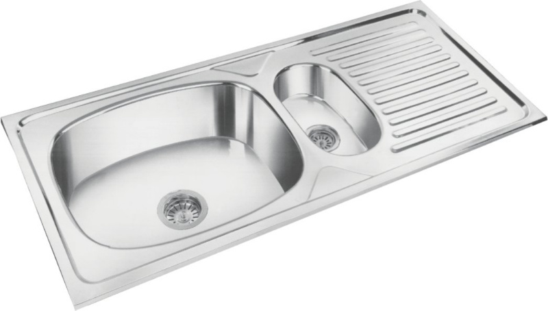 Single Bowl and Veg Bowl With Drain Board